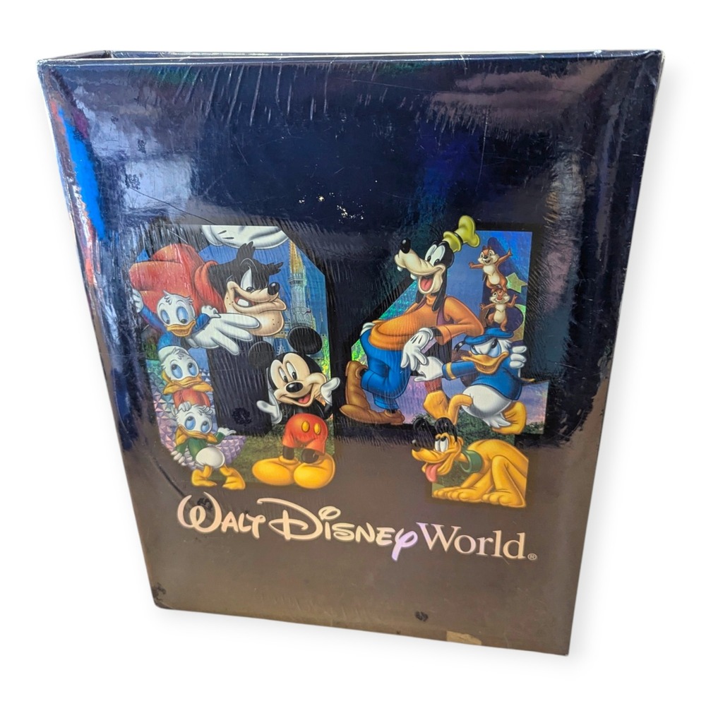 Disney World 2004 Holographic Photo Album Mickey Mouse 300 Photos 4x6 New Sealed